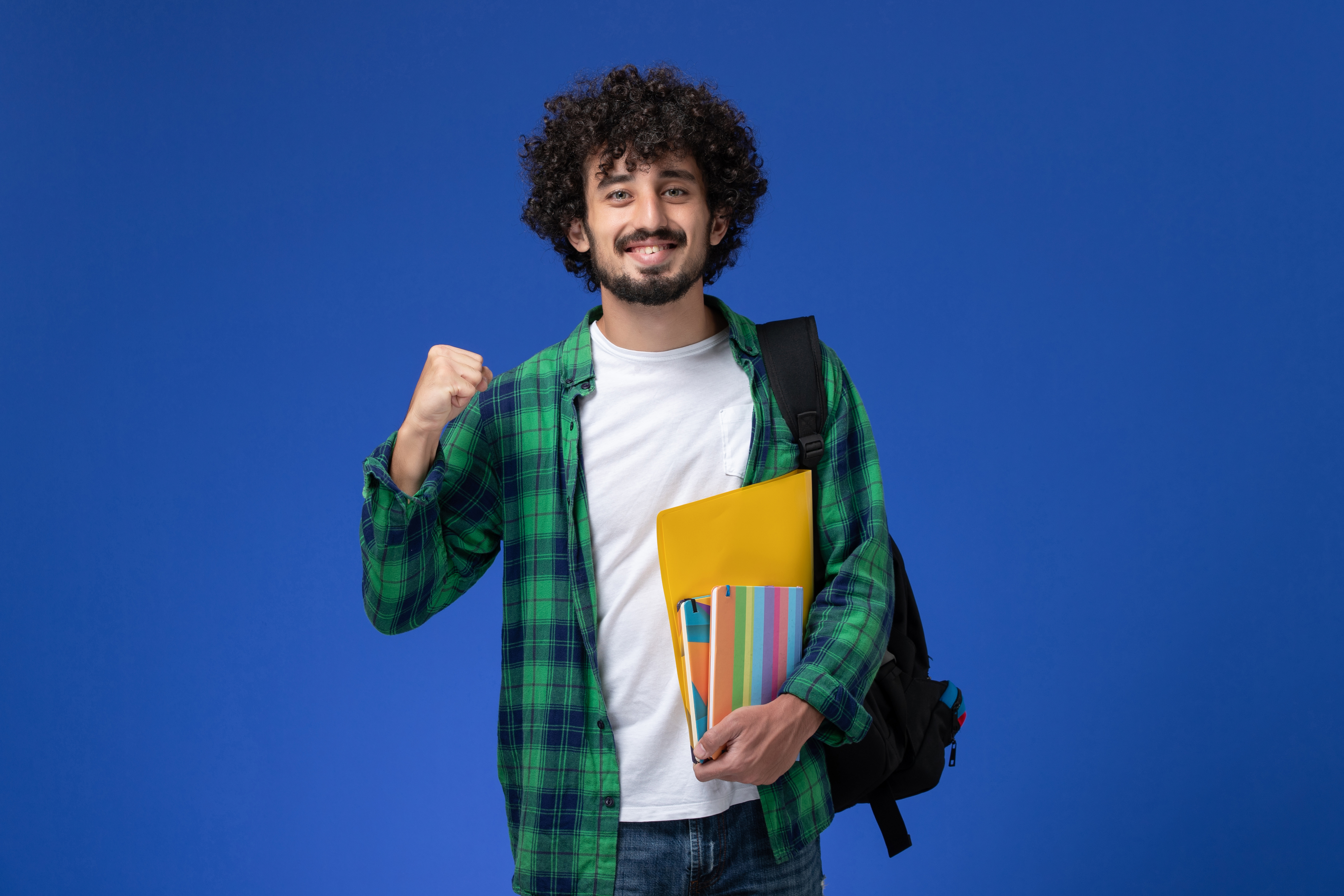 Student studying
