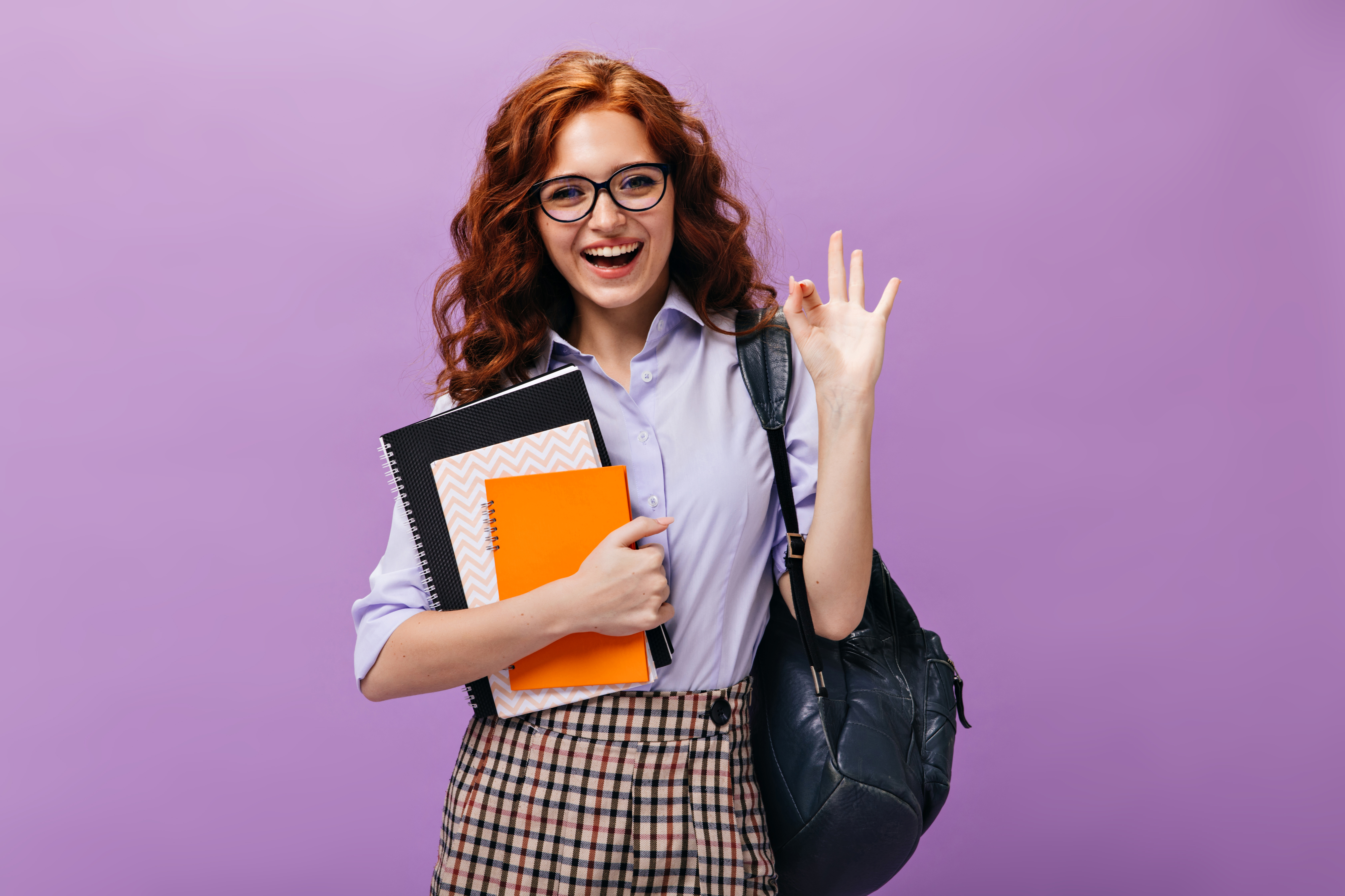 Student with books